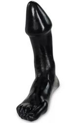 Dildo Foot Fetish, PVC, Negru, 23 cm