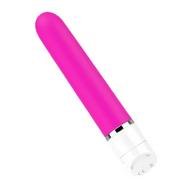 Vibrator Clasic Margo Multispeed, Silicon, Roz, 18 cm, Guilty To