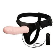 Strap-on Ultra Passionate Harness Multispeed, TPR, Flesh, 17 cm