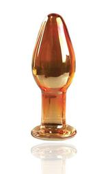 Glass Plug No, Yellow, 9.2 cm, Guilty Toys, Sexxify