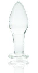 Anal Glass Plug No. 1, Premium Glass, Clear, 10 cm, Guilty Toys,