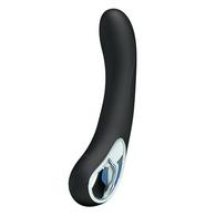 Alston Vibrator, 12 Vibration Modes, Silicone, USB, Black, 19.7
