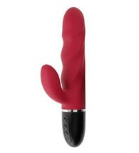 Great Rabbit Vibrator, 10 Vibration Modes, Silicone, USB, Red, 2