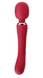 Great Wand Vibrator, 10+10 Vibration Modes, Silicone, USB, Red,