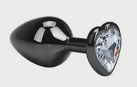 Anal Plug Dark Anal Plug Large, Heart Shape, Clear, Guilty Toys