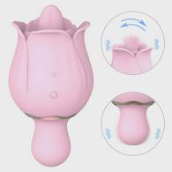 Bloom Vibrator, 18 Stimulating Modes, Silicone, USB, Pink, 10.9