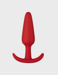 Anal Plug Thiago Buttplug Small, Silicone, Red, 8.4 cm