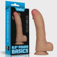 Power Basics Vibrator, 10 Vibration Modes, PVC, Flesh, 21.6 cm