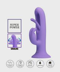 Rabbit Killmoulis Vibrator with Suction Cup, 12 Vibration Modes,