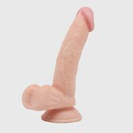 Chris Realistic Dildo with Suction Cup, Flesh, 19.5 cm