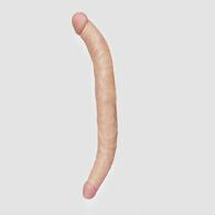 Realistic Double Dildo, PVC, Flesh, 26 cm