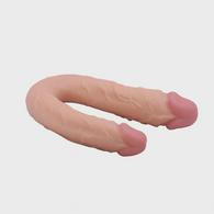 Tommy Realistic Double Dildo, PVC, Flesh, 21.5 cm