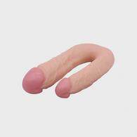 Dario Realistic Double Dildo, PVC, Flesh, 22 cm
