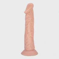 Realistic Bendable Dildo with Suction Cup, TPE Premium, Natural,