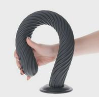 Gunung Anal Plug with Suction Cup, PVC, Negru, 51 cm