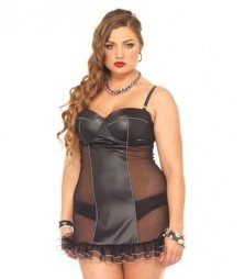 Leg Avenue plus Size Padded Chemise