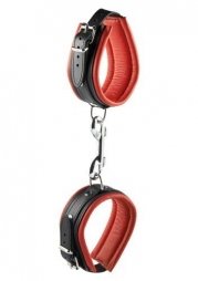 Χειροπέδες Red Leather Ankle Cuffs 5 cm
