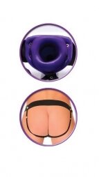 Fetish Fantasy Series For Him or Her Hollow Strap-On 15cm Purple