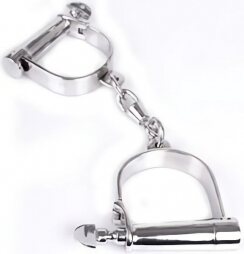 Austenitic Stainless Steel Slave Handcuffs