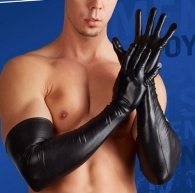 Long Wetlook Gloves