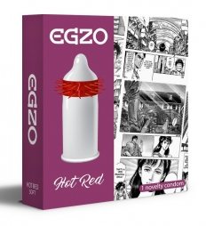 Egzo Hot Red Condom 1 Piece
