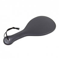 Round Faux Leather Paddle Black