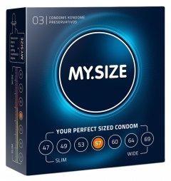 MySize condom 57mm 3 Pcs