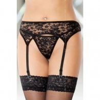 Black Lace Garter Belt