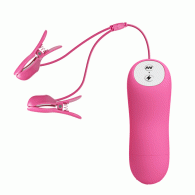 Romantic Wave Vibrating nipple clamps with Electro shock stimula