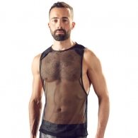 Svenjoyment Mens Net Shirt Black