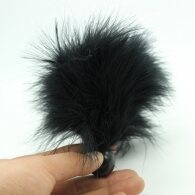 Μικρή Μαύρη πουπουλένια Γαργαλίστρα 12 εκ