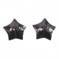 Black Sparkling Star Nipple Covers