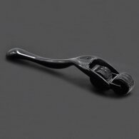 BDSM Black Pinwheel with 2 Rotating Spike Rollers