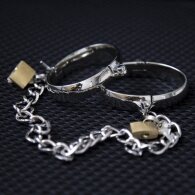 SMALL Metal Handcuffs or Ankle Cuffs 5.5 X 4.5cm