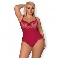 Plus Size Obsessive Rosalyne Teddy Red