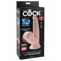 King Cock Plus 3D Swinging Balls 6 inch
