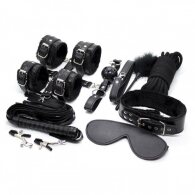 Μαύρο Σετ 10 φετίχ ερωτικά αξεσουάρ Naughty Toys