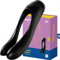 Satisfyer Candy Cane Finger Vibrator Black