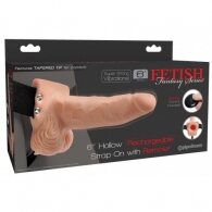 Fetish Fantasy 6 Inch Vibrating Hollow Strap-On with Remote Cont