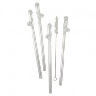 Willy Drinking Straw Glass 4 Pieces