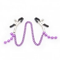 Naughty Toys Adjustable Nipple clamps with Chain