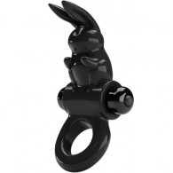 Pretty Love Exciting Ring Vibrating Cockring Black