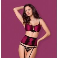 Ερωτικό Σατέν Σετ Εσωρούχων Obsessive Eyelash