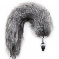 Γκρίζα Ουρά αλεπούς με μεταλλική σφήνα ΜΕΓΑΛΗ