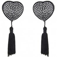 Καλύμματα Θηλών σε Σχήμα Καρδιάς με Διαμαντάκια Μαύρο Naughty To