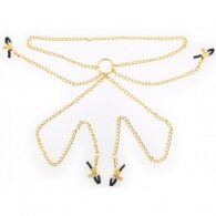 Χρυσή Αλυσίδα με Σφικτήρες Θηλών & Αιδοίου