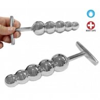 Ασημένιες Πρωκτικές Μπίλιες με Χειρολαβή 16cm