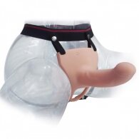 Στραπόν με οπή εισδοχής του πέους στο ντίλντο 19 εκ