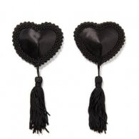 Naughty Toys Μαύρα Καλύμματα Θηλών Καρδιά