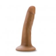 DR SKIN Dr Lucas Silicone Dong with suction cup Mocha 14 x 3.2 c